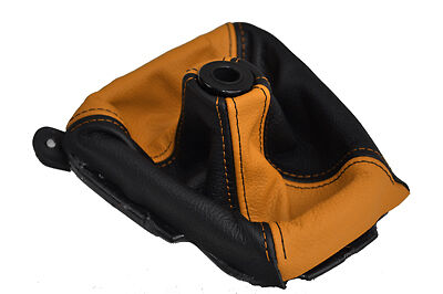 FITS MITSUBISHI ECLIPSE SHIFT BOOT 95-1999 black & orange CUSTOM NEW MADE IN UK