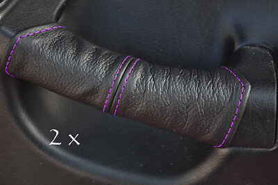 FITS HONDA CRX DEL SOL 2X DOOR HANDEL COVERS purple stitch CUSTOM NEW MADE IN UK