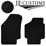 BLACK DIAMOND STITCH VINYL 4X TAILORED FLOOR  CARPETS FOR KIA RIO 2005-2010 JF1