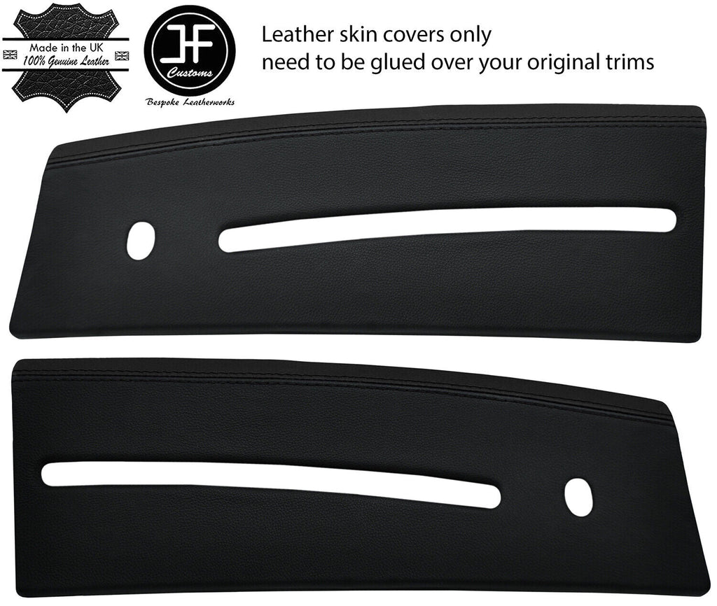 BLACK BLACK STRIPE 2X TOP DASHBOARD TRIM LEATHER COVERS FITS FORD F150 04-08