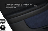 BLACK STITCH 2X FRONT DOOR ARMREST LEATHER SKIN COVERS FITS PONTIAC GTO 04-06