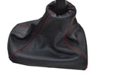 RED STITCHING FITS CHEVROLET DAEWOO LACETTI 2004-2009 LEATHER GEAR GAITER ONLY