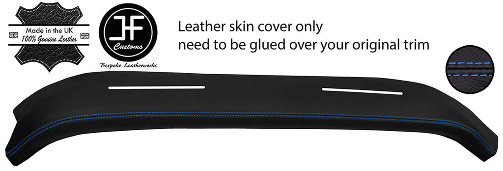BLUE STITCHING TOP DASH DASHBOARD REAL LEATHER COVER FOR SUNBEAM ALPINE MK4 IV