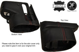 RED STICH STEERING SHROUD COLUMN LEATHER COVER FITS SKYLINE R32 GTS GTR 89-94