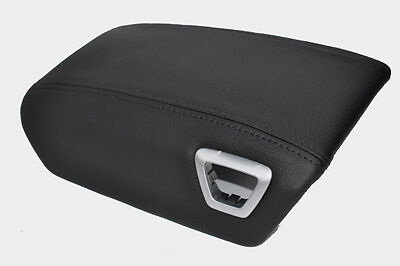 black stitch FITS VOLVO V60 V70 XC70  ARMREST LEATHER COVER CUSTOM NEW