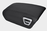 black stitch FITS VOLVO V60 V70 XC70  ARMREST LEATHER COVER CUSTOM NEW
