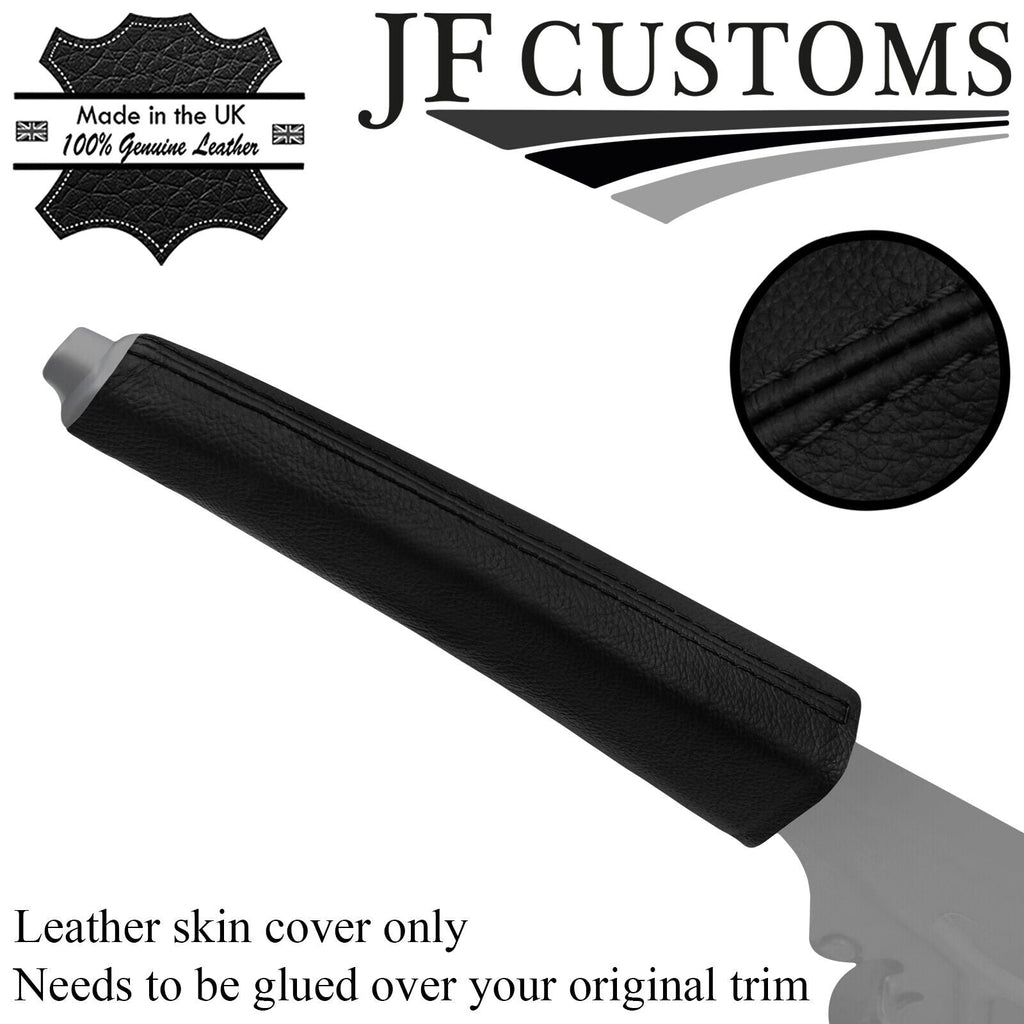 BLACK STITCH LEATHER HANDBRAKE COVER FOR FORD TRANSIT CUSTOM LIMITED 18-21