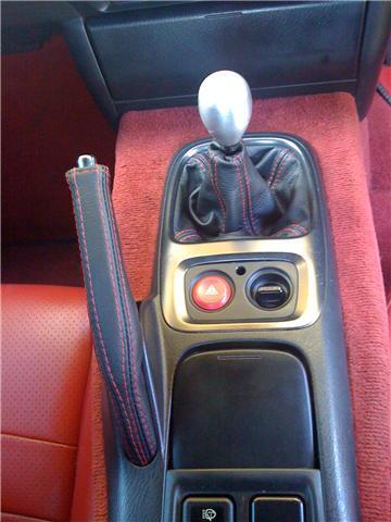 FITS HONDA S2000 GEAR+ HANDBRAKE GAITER LEATHER 99-06 RED ST CUSTOM NEW