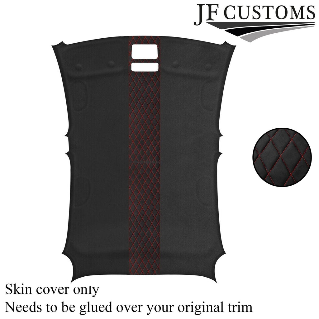 DSG2 RED STITCH D GREY SUEDE HEADLINER COVER FOR ALFA ROMEO GIULIETTA 10-16