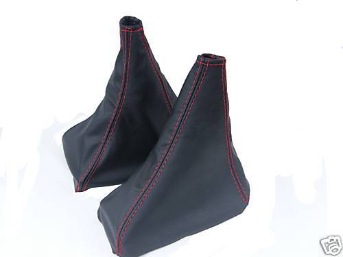 FITS SHOGUN SPORT LEATHER GEAR HI/LO GAITERS RED STITCH CUSTOM NEW MADE IN UK