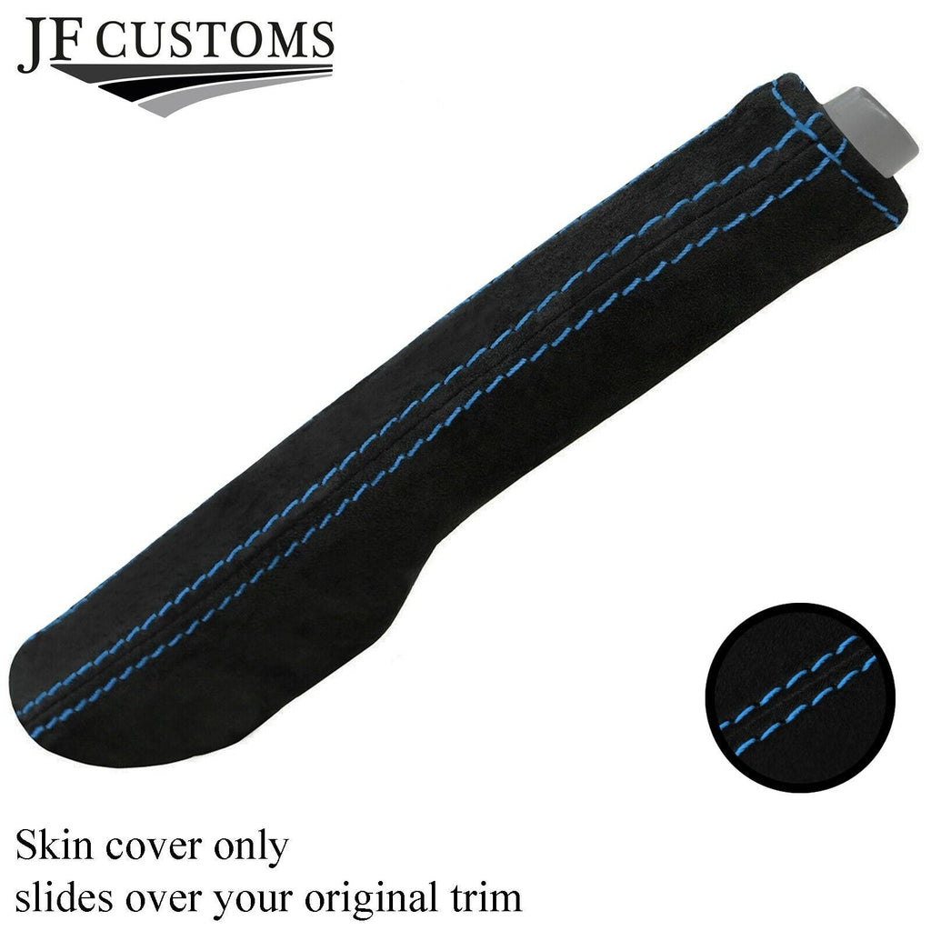 BLUE STITCH REAL STITCH REAL SUEDE HANDBRAKE GAITER FITS VW GOLF MK5 V 2003-2009