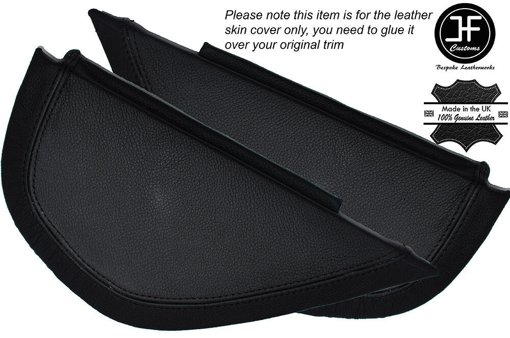 BLACK STITCH 2X SIDE DASH PANEL TRIM LEATHER COVERS FITS VW GOLF MK6 6 VI 08-12