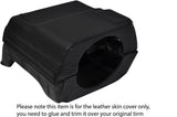 BLACK STITCH STEERING SHROUD LEATHER SKIN COVER FITS TOYOTA MR2 MK1 AW11 84-90