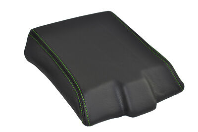 FITS RANGE ROVER CLASSIC green stitch LEATHER ARMREST COVER CUSTOM NEW