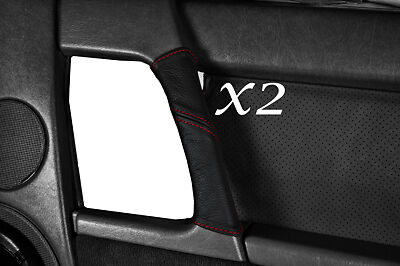RED STITCH FITS MERCEDES SL CLASS R129 1989-1995 2X DOOR HANDLE LEATHER COVERS