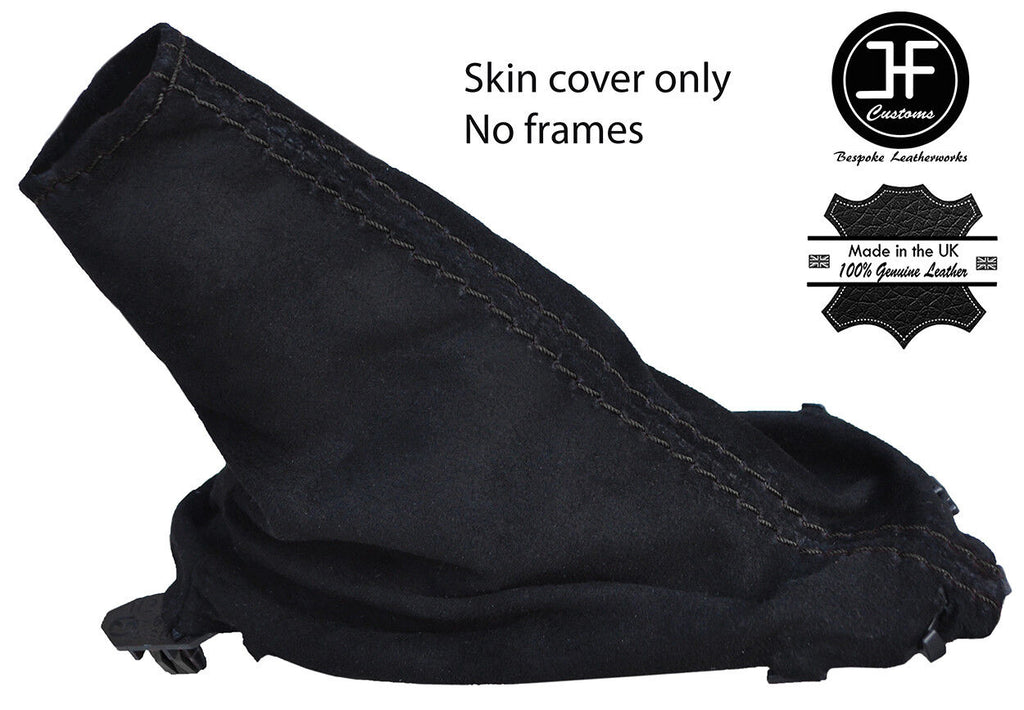 BLACK STITCHING REAL SUEDE HANDBRAKE GAITER FITS MAZDA MX5 MK4 2015-2018