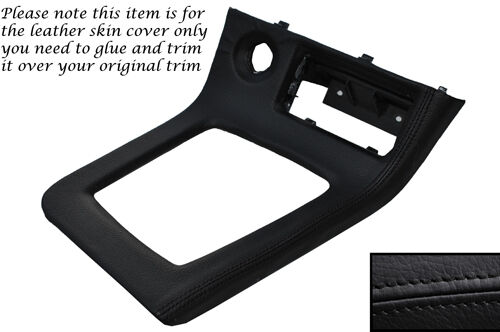 BLACK STITCH GEAR SURROUND LEATHER COVER FITS NISSAN SKYLINE GTS GTR R33 93-98