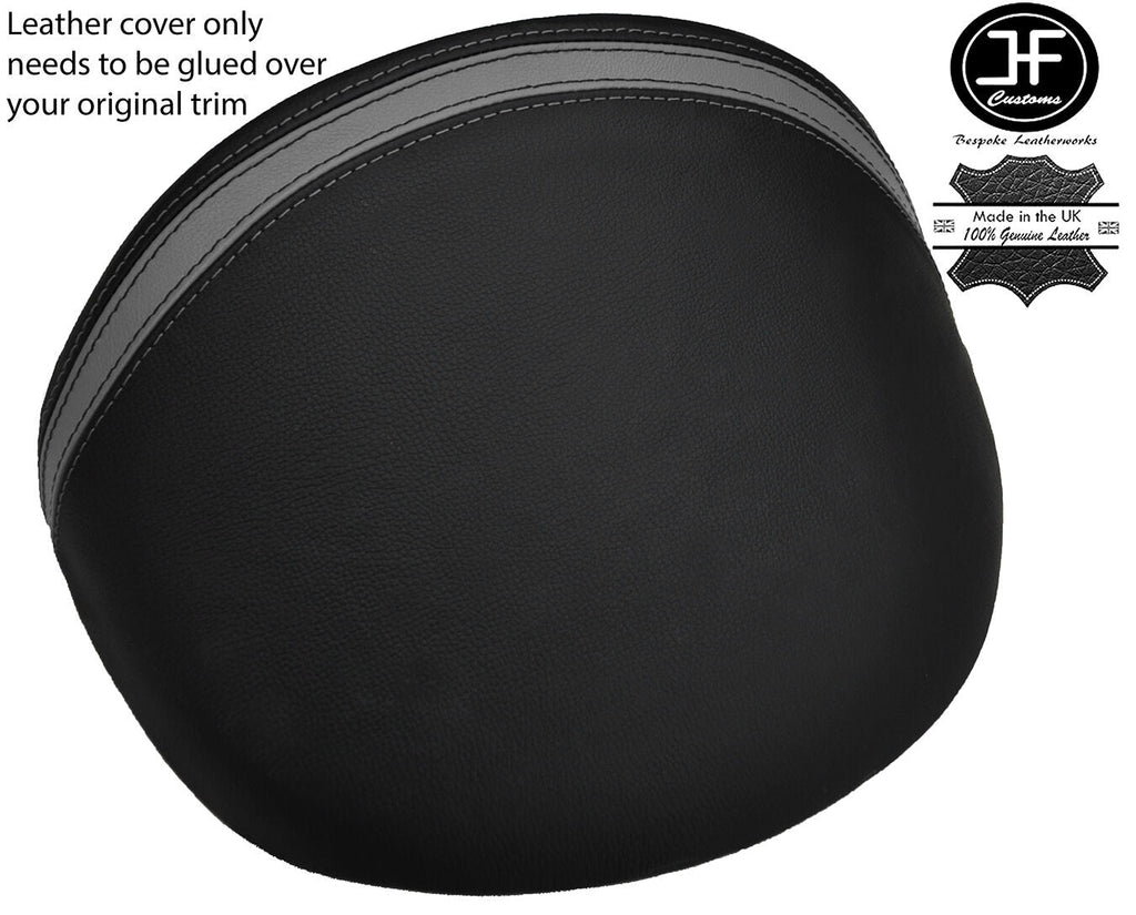 BLACK & GREY STRIPE LEATHER DASH COWL HOOD COVER FITS MG MGF MG TF 95-05