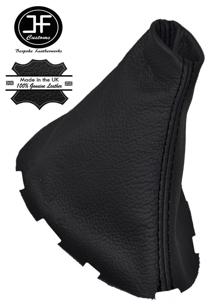 BLACK STITCHING MANUAL LEATHER GEAR STICK GAITER FITS RENAULT MEGANE MK2 03-08
