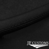 BLACK STITCH STEERING WHEEL LOWER TRIM COVER+FRAME FOR PORSCHE 911 997 987