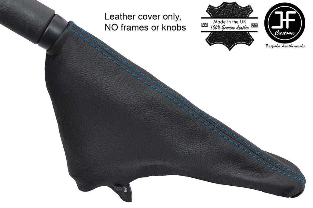 BLUE STITCH TOP GRAIN LEATHER HANDBRAKE GAITER FITS BMW MINI R50 R52 R53 01-06