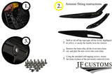 BLACK STITCH LEATHER 8X DOOR TRIM+ARMREST COVERS FOR BMW F32 F33 F82 F83