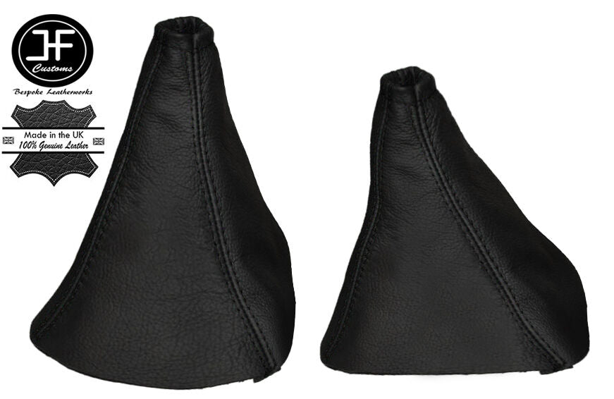 BLACK STITCH LEATHER GEAR & HI-LOW GAITERS FITS MITSUBISHI SHOGUN SPORT 99-08