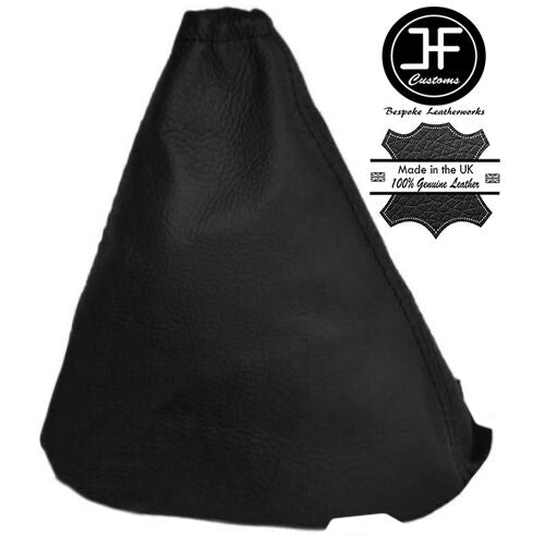 BLACK LEATHER MANUAL GEAR GAITER FOR FORD FOCUS II MK2 2004-2008 CUSTOM NEW