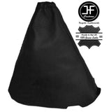 BLACK LEATHER MANUAL GEAR GAITER FOR FORD FOCUS II MK2 2004-2008 CUSTOM NEW