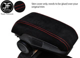 RED STITCHING GENUINE SUEDE ARMREST COVER FOR BMW I3 2013-2019 CUSTOM NEW