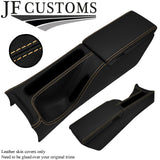 CREAM STITCH LEATHER CENTRE CONSOLE + ARMREST COVERS FOR MERCEDES SLK R170 96-04
