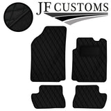 BLACK DIAMOND STITCH VINYL 4X TAILORED FLOOR CARPETS FOR CITROEN C2 03-09 JF1