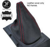 RED STITCH REAL LEATHER GEAR GAITER RUBBER REPLACEMENT FOR SUZUKI SWIFT 97-03