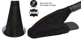 YELLOW STITCH REAL SUEDE GAITER & HANDBRAKE SET FOR BMW MINI COOPER R55 R56 R57