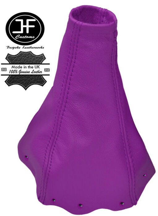 PURPLE REAL LEATHER FITS SUZUKI SWIFT 2005-2010 GEAR STICK GAITER BOOT