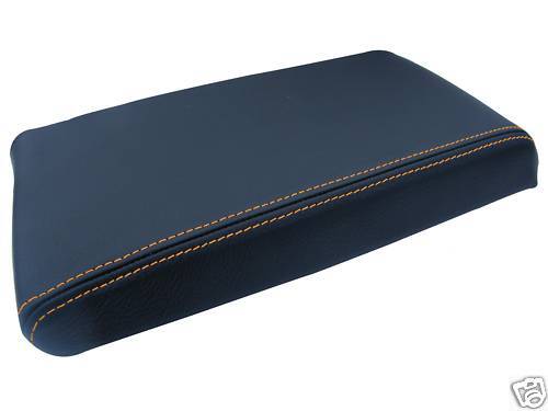 FITS ALFA ROMEO 166 ARMREST LID COVER  LEATHER ORANGE ST CUSTOM NEW MADE IN UK