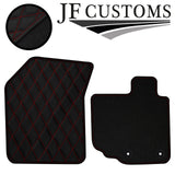 D RED DIAMOND STITCH VINYL 4X TAILORED FLOOR CARPETS FOR SUZUKI SPLASH 08-14