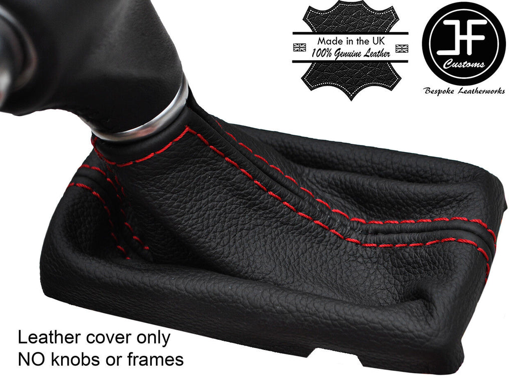 RED STITCHING AUTO AUTOMATIC REAL LEATHER GEAR GAITER FITS KIA SORENTO 15-17