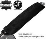 BLACK STITCH HANDBRAKE HANDLE REAL SUEDE COVER FITS PEUGEOT 508 2011-2017