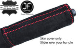 RED STITCHING REAL SUEDE HANDBRAKE HANDLE COVER FOR MAZDA RX7 FC3S 1986-1991