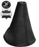 BLACK STITCH CARBON FIBER VINYL GEAR GAITER FITS VW T5 TRANSPORTER 2003-2011
