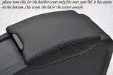 black stitch FITS VOLVO S60 D5 2011+  ARMREST LEATHER COVER CUSTOM NEW