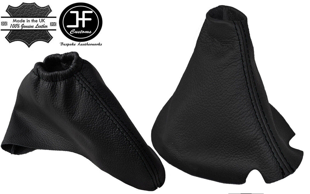 BLACK STITCHING FOR MAZDA 6 2008-2013 GENUINE LEATHER GEAR HANDBRAKE GAITER