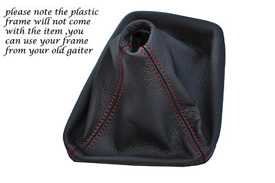 RED DOUBLE STITCH FITS MERCEDES A CLASS W168 GEAR LEATHER 1997-2004 NEW