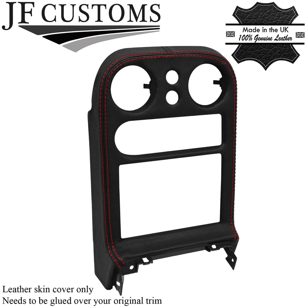 RED STITCHING FITS MAZDA MX5 MK1 MIATA 89-97 RADIO SURROUND LEATHER COVER ONLY
