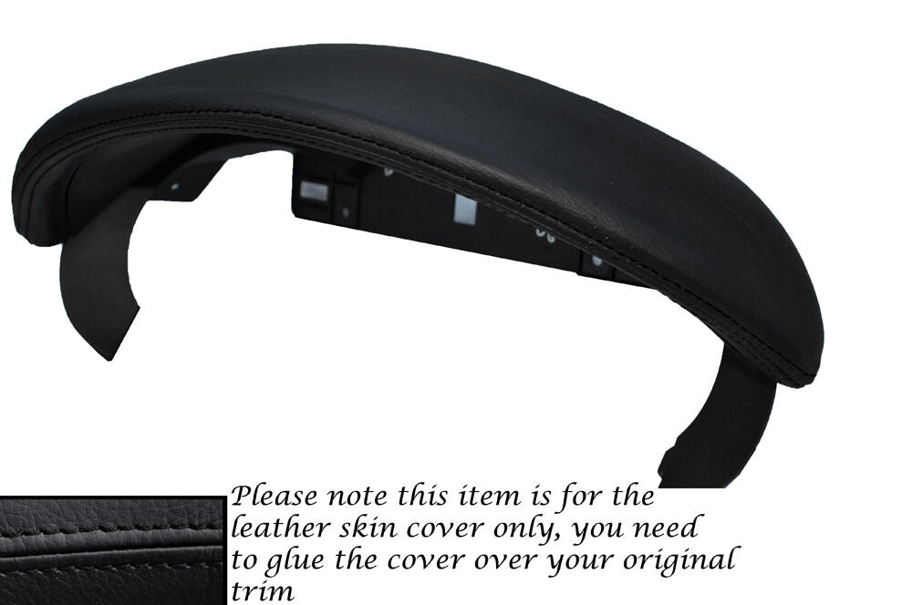 BLACK STITCH SPEEDO GAUGE HOOD LEATHER COVER FITS PORSCHE BOXSTER 987 2005-2011