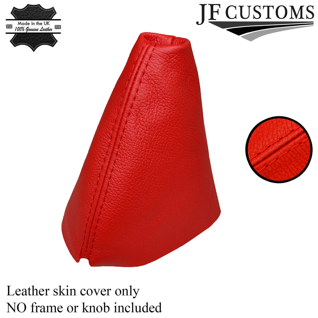 RED LEATHER FITS MGTF MG TF LEATHER GEAR GAITER GAITOR BOOT CUSTOM NEW