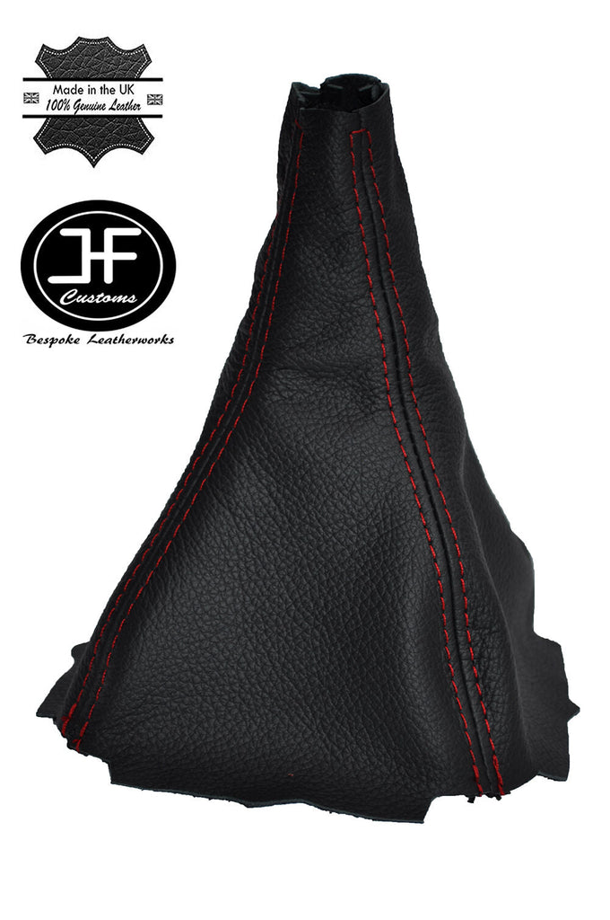 RED STITCHING MANUAL LEATHER GEAR GAITER FITS MITSUBISHI ECLIPSE 1995-1999