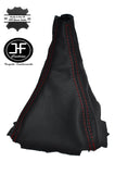 RED STITCHING MANUAL LEATHER GEAR GAITER FITS MITSUBISHI ECLIPSE 1995-1999