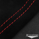 RED STITCH SUEDE MANUAL GEAR & HANDBRAKE GAITER FOR BMW MINI R50 R52 01-06